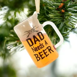Dad Needs A Beer Ornament<Kurt Adler Hot