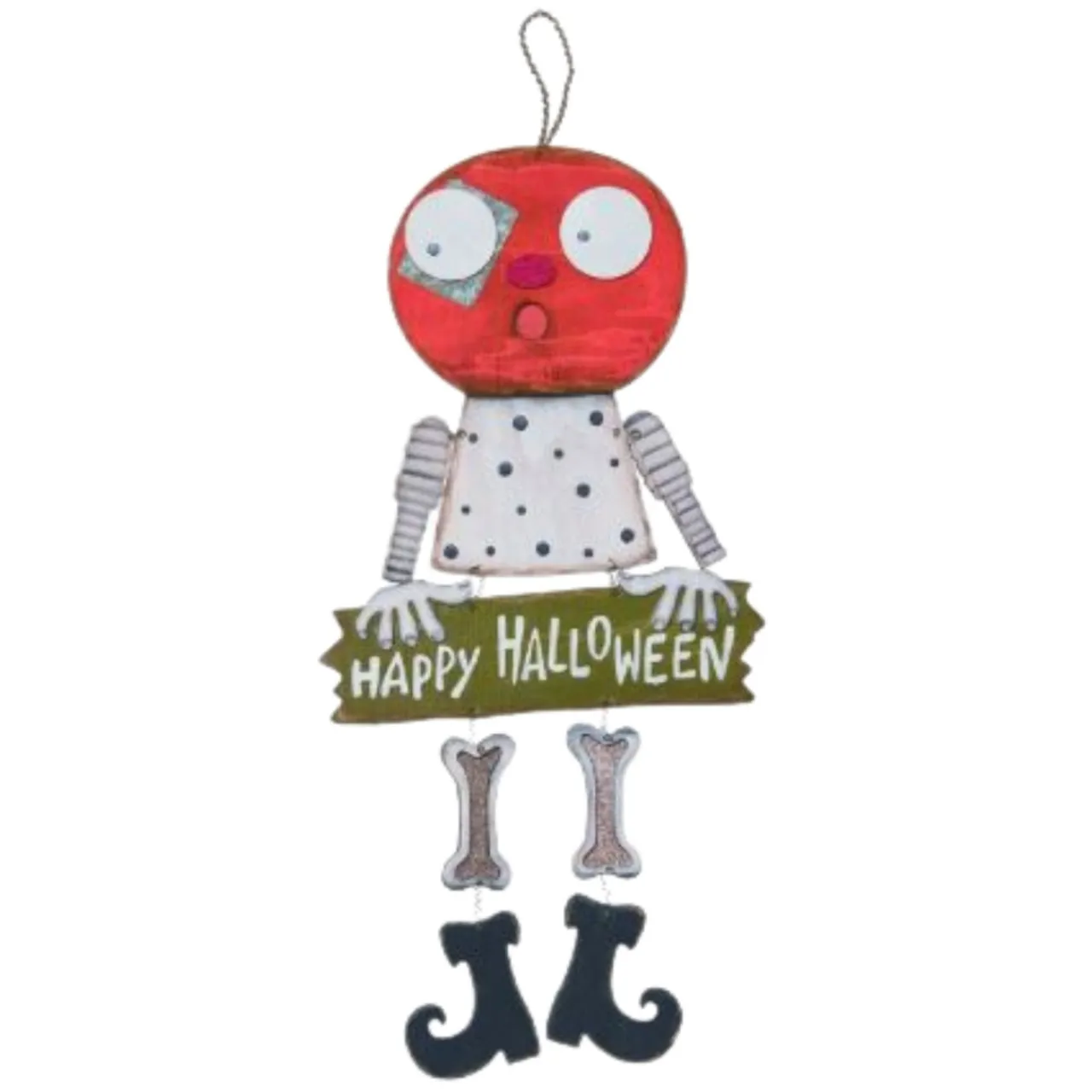 Dangling Spooky Pumpkin Character Ornament< Discount