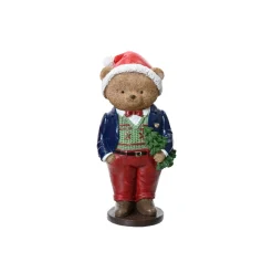 Dapper Bear With Blue Jacket Figurine< Online
