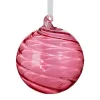 Dark Pink Glass Ball Ornament< Outlet