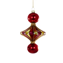 Dark Red Merry & Bright Spindle Ornament<Cody Foster & Co. Hot