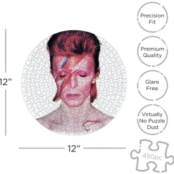David Bowie Aladdin Sane Album 450 Piece Jigsaw Puzzle< Hot