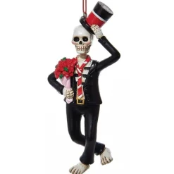 Day of The Dead Skeleton Groom Ornament | The Christmas Loft<Kurt Adler Outlet