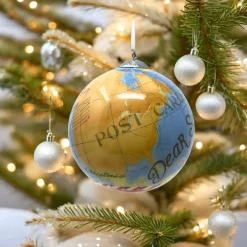 Dear Santa Map Ball Ornament< Discount