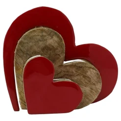 Deco Heart Wood Figurine - The Christmas Loft< Fashion
