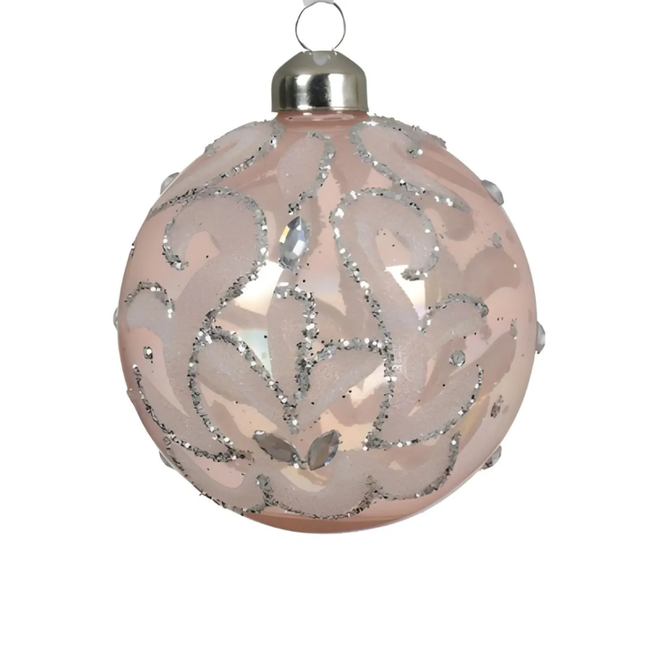 Decoris Elegant Peach Ball Ornament Set of 3< Online