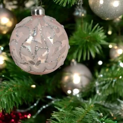 Decoris Elegant Peach Ball Ornament Set of 3< Online