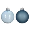 Decoris Icy Blue Set of 4 Ornaments< Outlet