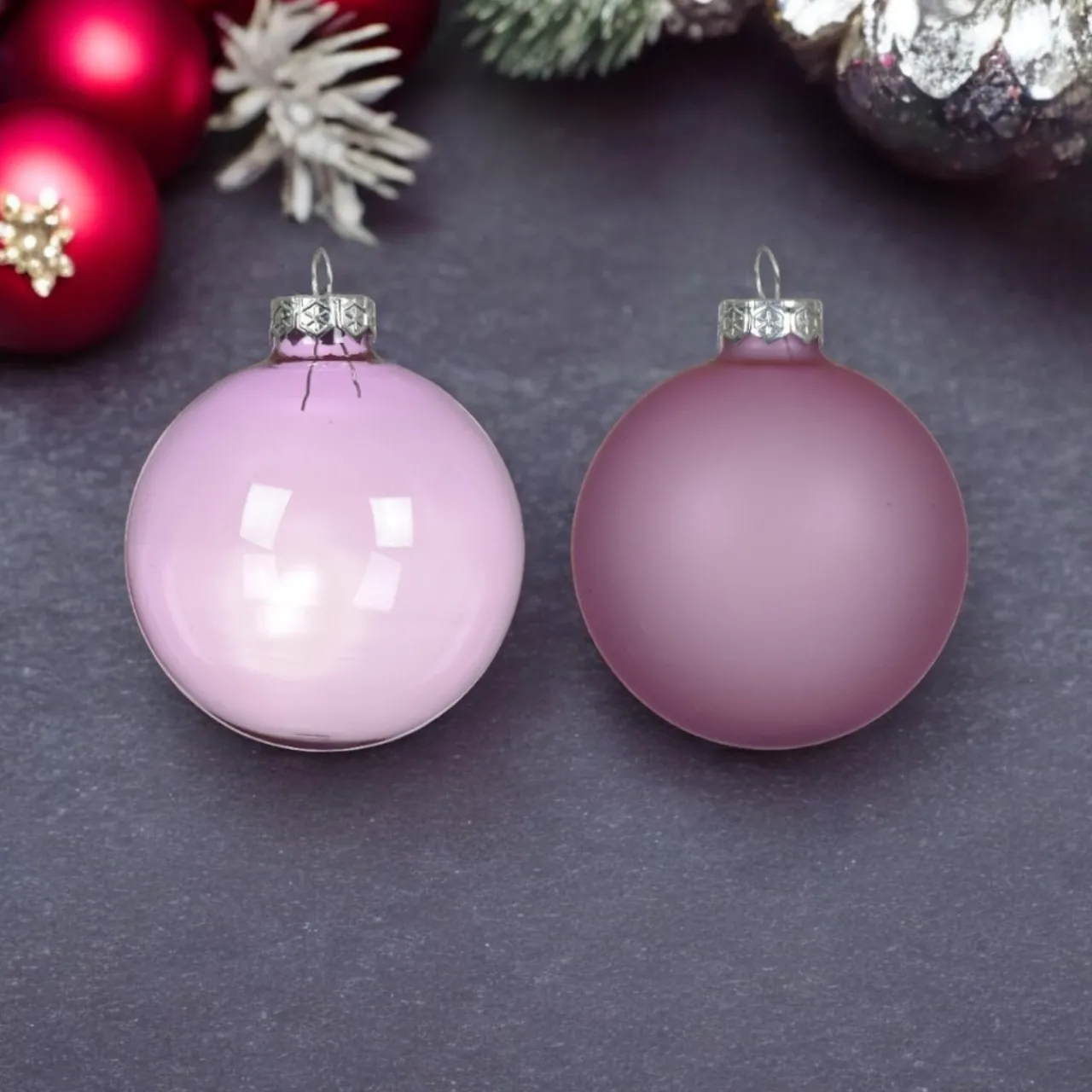 Decoris Lilac Breeze Set of 4 Ornaments< Clearance