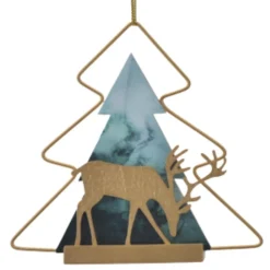 Deer with Tree Ornament - Head Down< Fashion