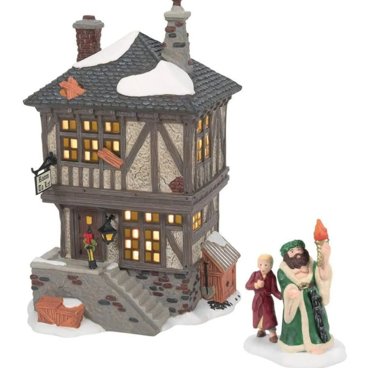 - Dickens A Christmas Carol Visiting The Miner's Home Lighted Buil<Department 56 Clearance