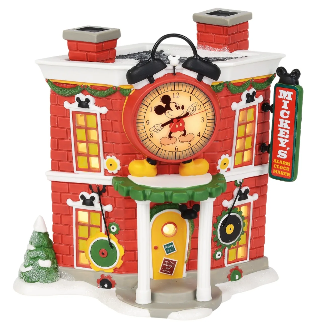 - Disney Village - Mickeys Alarm Clock Shop Lit Building<Department 56 Outlet