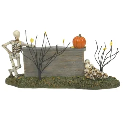 - Halloween Village - Were A Skeleton Crew Sign<Department 56 Online