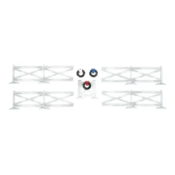 - White Crossbuck Fence Set of 5<Department 56 Best