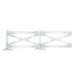 - White Crossbuck Fence Set of 5<Department 56 Best