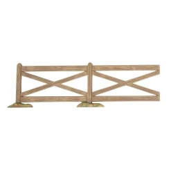 Halloween - Brown Crossbuck Fence Set of 5<Department 56 Fashion