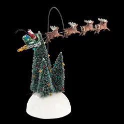 National Lampoons Christmas Vacation Village Animated Flaming Slei<Department 56 Clearance