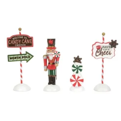 -  Peppermint Panache Set of 4<Department 56 Online