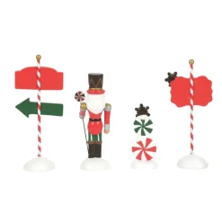 -  Peppermint Panache Set of 4<Department 56 Online