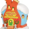 - Flue Who's Fireplace Place Lit Building, Dr. Seuss The Grinch Vil<Department 56 Discount