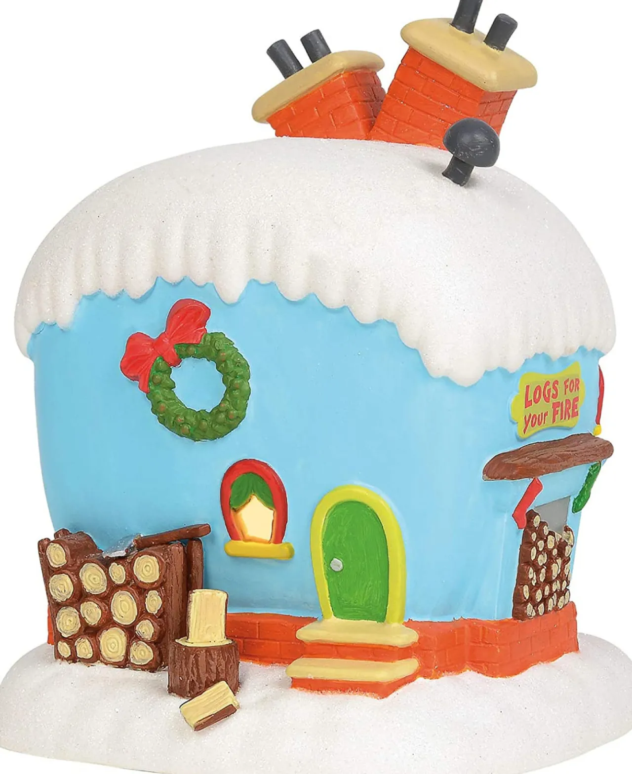 - Flue Who's Fireplace Place Lit Building, Dr. Seuss The Grinch Vil<Department 56 Discount
