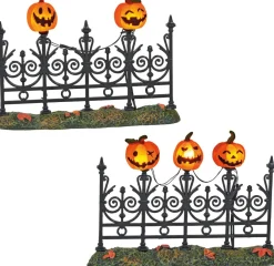 ​​​​​​​-Halloween Jack-o-Latern Miniature Lit Fence, Village Access<Department 56 Best