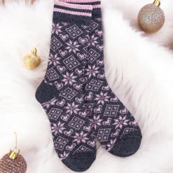 Diamond Denim Holiday Confetti Crew Socks< New