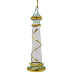 Glass Green Lighthouse Ornament<Egyptian Museum Outlet