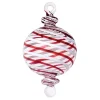Red and White Striped Ball Ornament<Egyptian Museum Sale