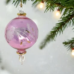 Small Pink Floral Ball Ornament<Egyptian Museum Clearance