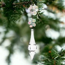Elegant Clear Bead Dangle Ornament<Kurt Adler Online