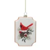 Elegant Glass Cardinal Ornament, Rectangular Shape< Discount