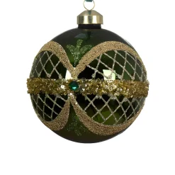 Elegant Green Ball Set of 2 Ornaments< Sale
