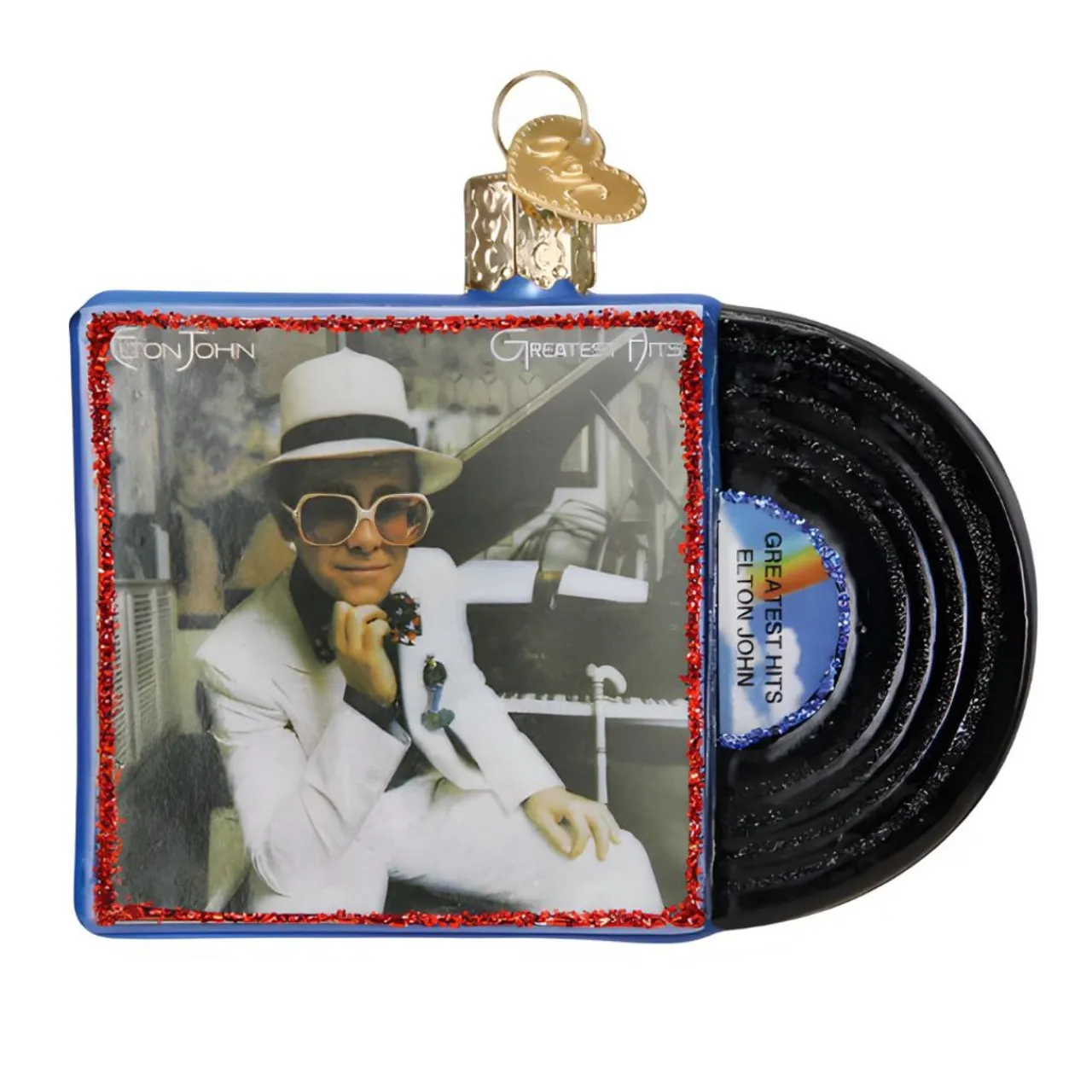 Elton John Album Ornament<Old World Glass Clearance