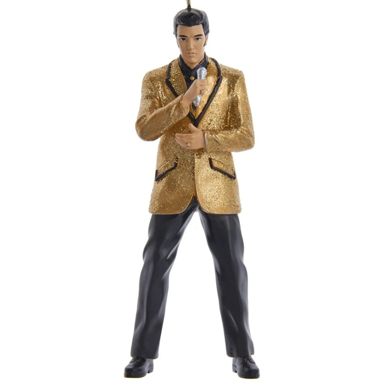 Elvis Presley in Gold Jacket Ornament<Kurt Adler New