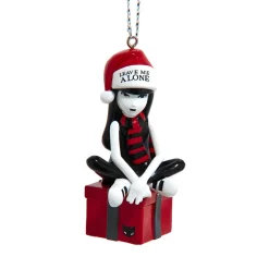 Emily The Strange Leave Me Alone Ornament, 3.5 Inch, EY1241<Kurt Adler Hot