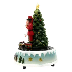 Enchanted Nutcracker Ballet LED Music Box with Rotating Train<Lumineo Hot