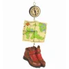 Explorer's Hiking Boot & Map Ornament< Sale