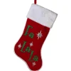 Fa La La Velvet Christmas Stocking - The Christmas Loft< Best