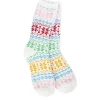 Fair Isle Whimsical Winter Cozy Crew Socks< Clearance