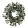 Faux Atlas Cedar Wreath with Natural Pinecones< Best