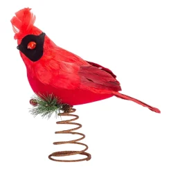 Feather Cardinal Tree Topper< Hot