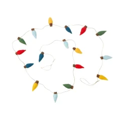 Felt Christmas Light Bulb Garland< Outlet