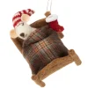 Felt Christmas Mouse in Bed Ornament< Best