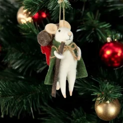 Felt Hiking Mouse Ornament< Hot