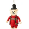 Felt King’s Guard Bear Ornament in Red Sweater< Hot