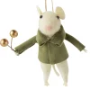 Felt Mouse Holding Bells Ornament< Best