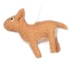 Felt Natural Mini Baby Reindeer Ornament< Clearance