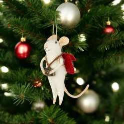 Felt Photographer Mouse Ornament with Camera< Clearance