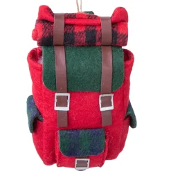 Felt Red Backpack Ornament< New